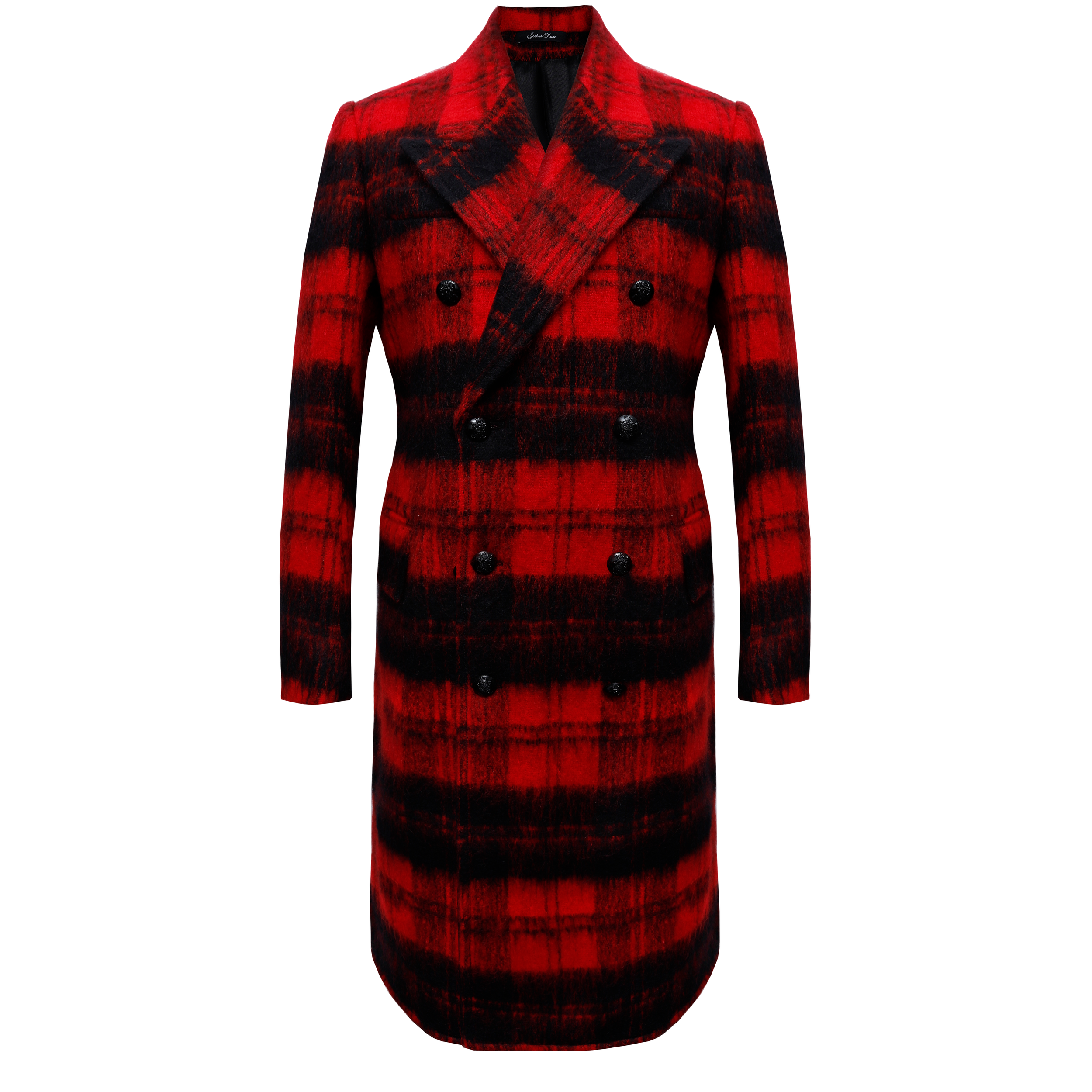 Black Wool Biker Coat — Joshua Kanemenswear, fashion